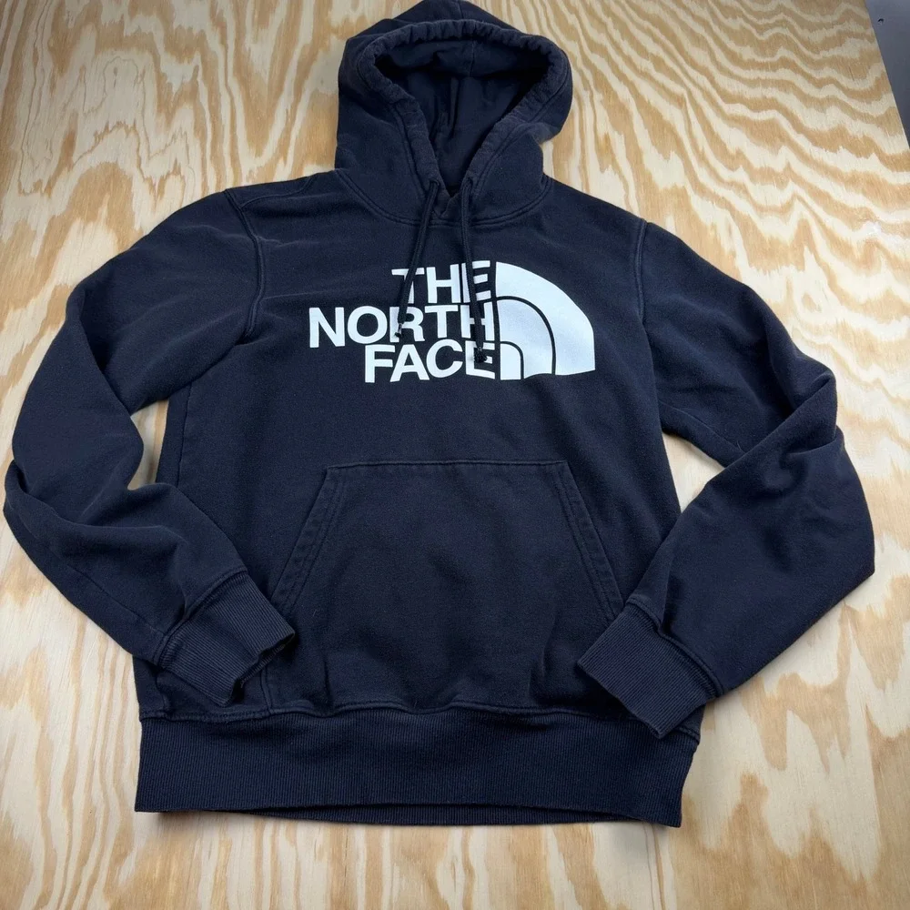 The North Face Mens Circular Design Logo Hoodie Black Small NF0A811F